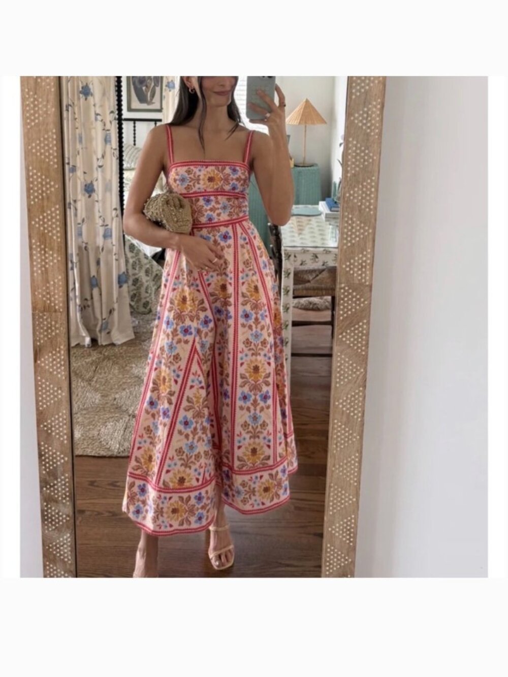 ISO: Hill House Margot Dress in Pink Floral Block Stripe Sz XXS